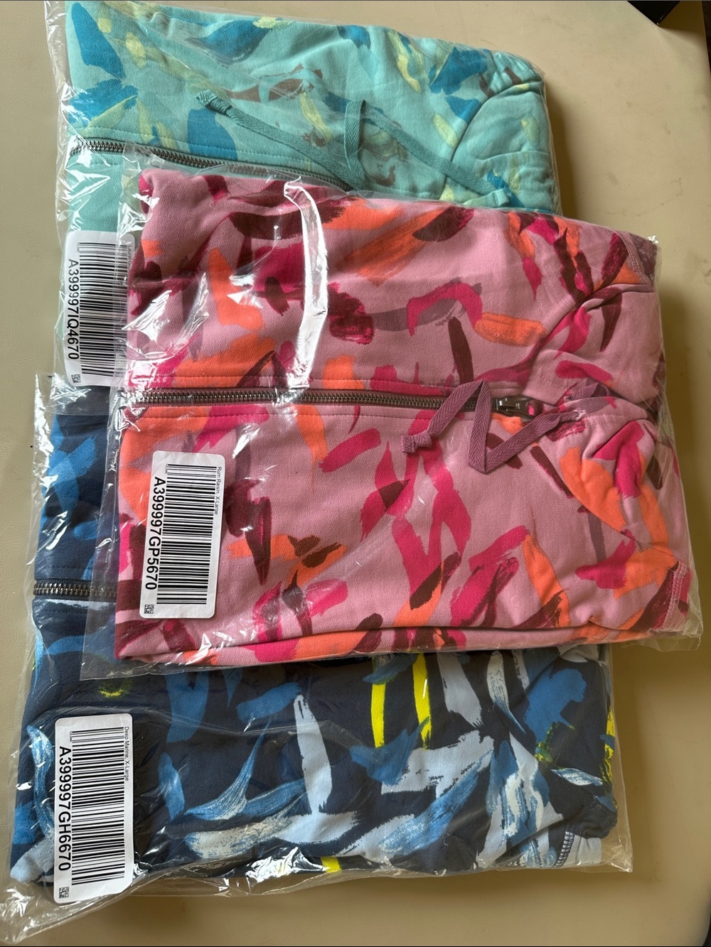 Girls' Pink Printed Hooded Romper with Front Zip